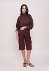Huxlei Long Sleeve Top (Striped Plum)