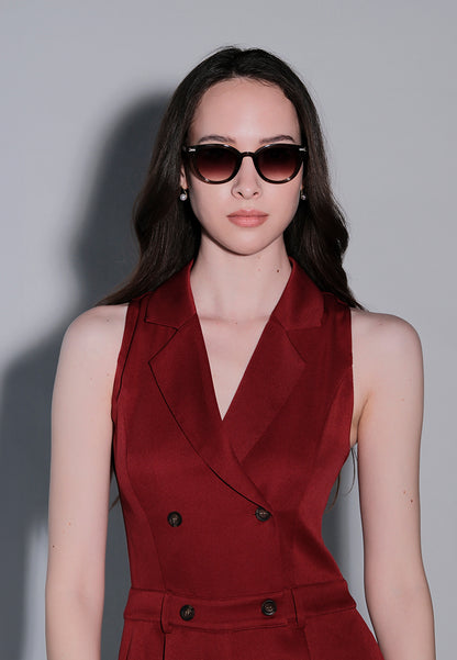 Holiday 2025 Jugger Sleeveless Pantsuit  (Burgundy)