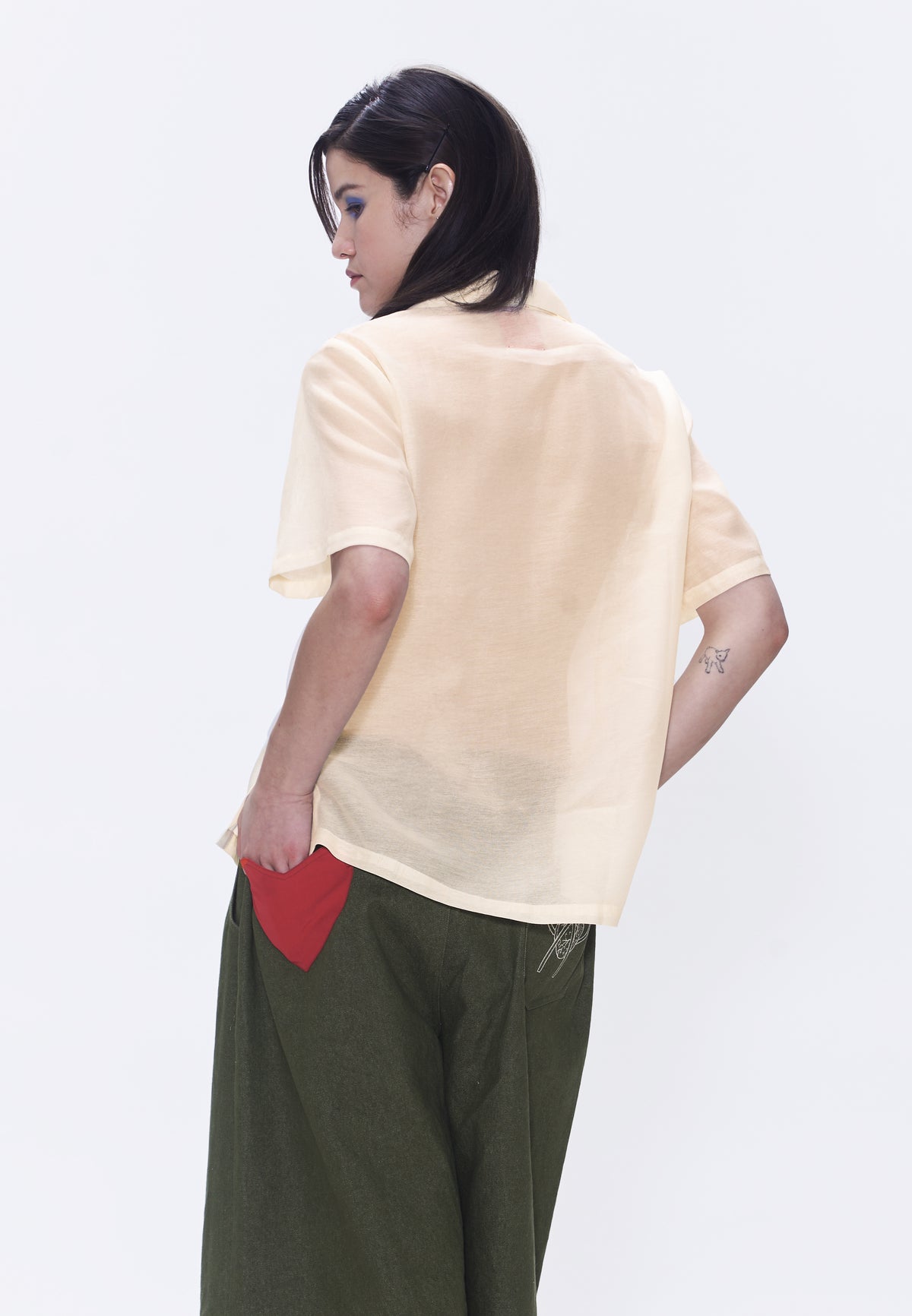 Plains & Prints x Randolf Joji Short Sleeve Top (Cream)