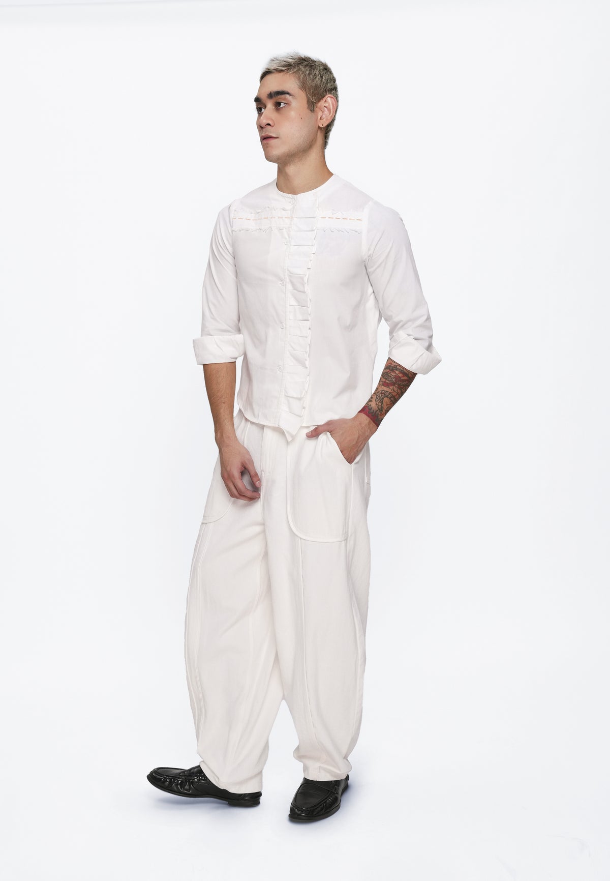 Plains & Prints x Randolf Road Long Sleeve Top (Offwhite)