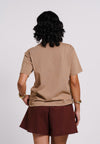 Archetype Summer Essentials Clubs Short Sleeve Shirt Top (Brown)