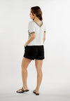 Everlea Short Sleeve Top (Spot Print Cream)