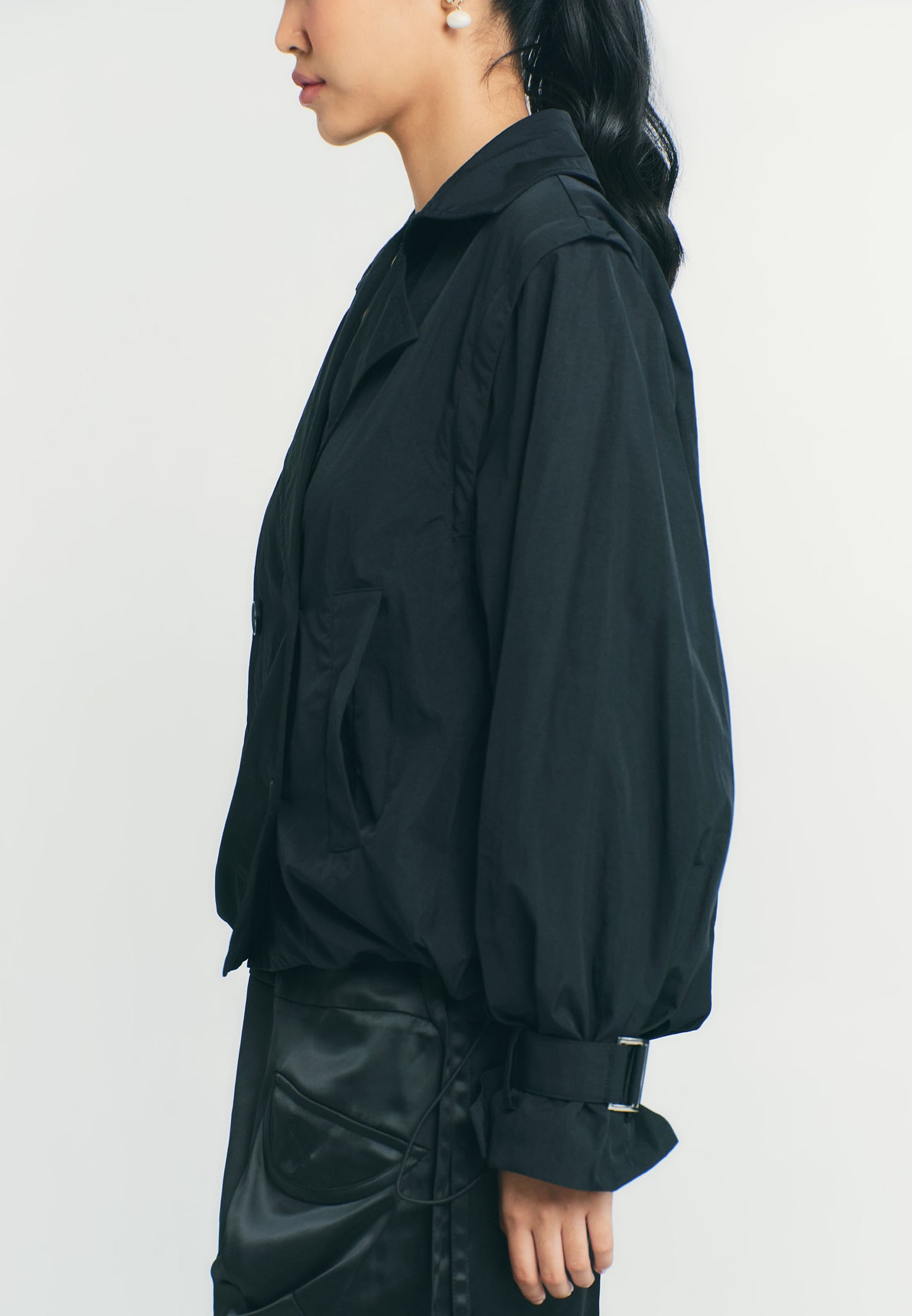 RAF Quiver Long Sleeve Jacket 2 Way  (Black)