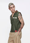 Plains & Prints x Randolf Cupid Sleeveless Vest Top (Green)