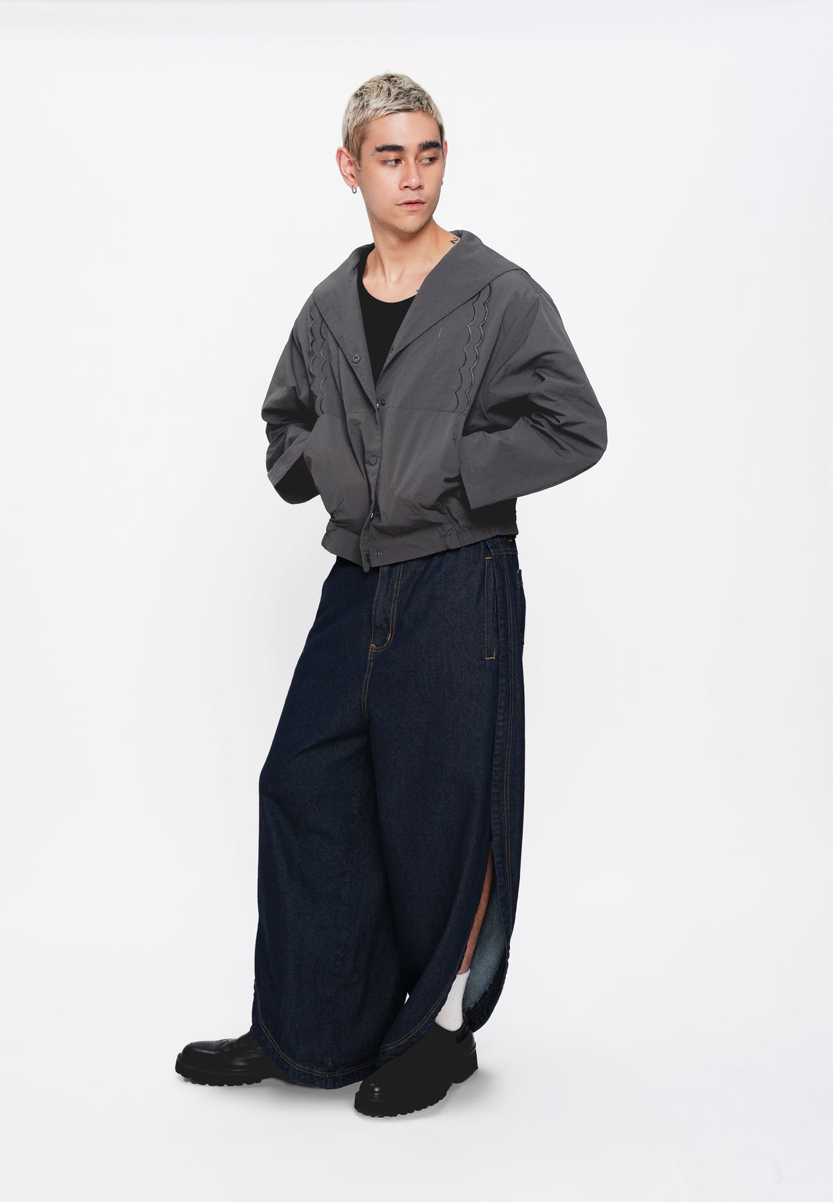 Plains & Prints x Randolf Fins Long Sleeve Jacket (Charcoal)