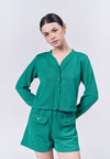 Almare Ablair Long Sleeve Top (Green)