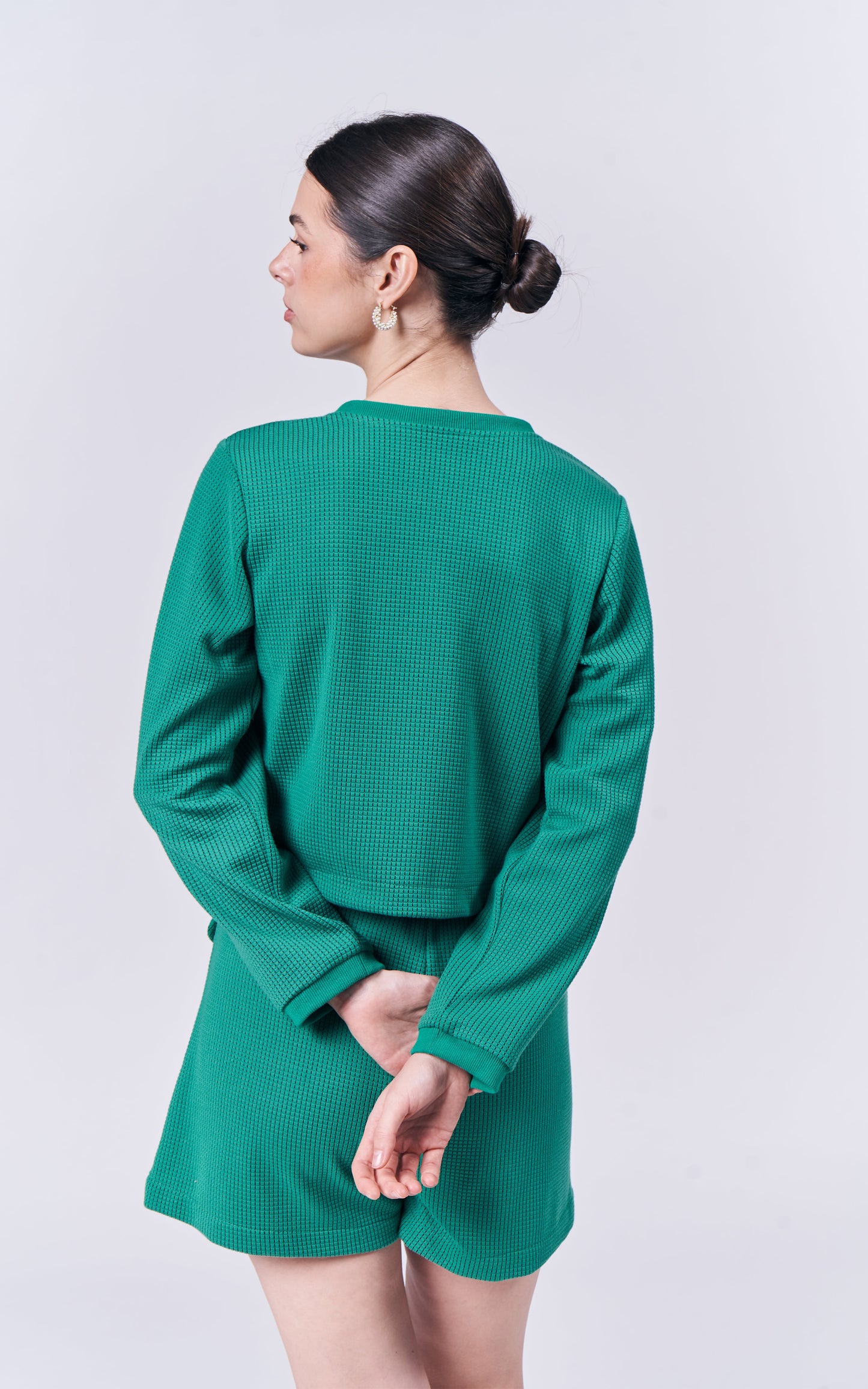 Almare Ablair Long Sleeve Top (Green)