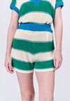 Almare Adriah Shorts (Green/Cream)