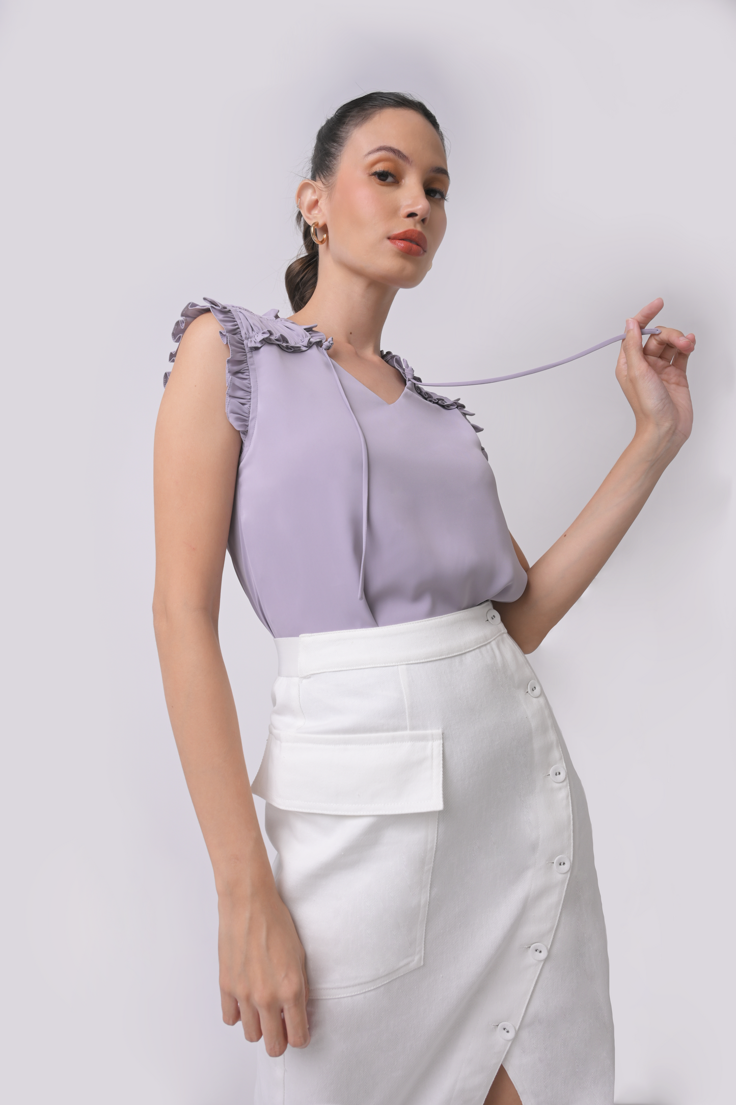 Alexa Sleeveless SCS Top (Lilac)