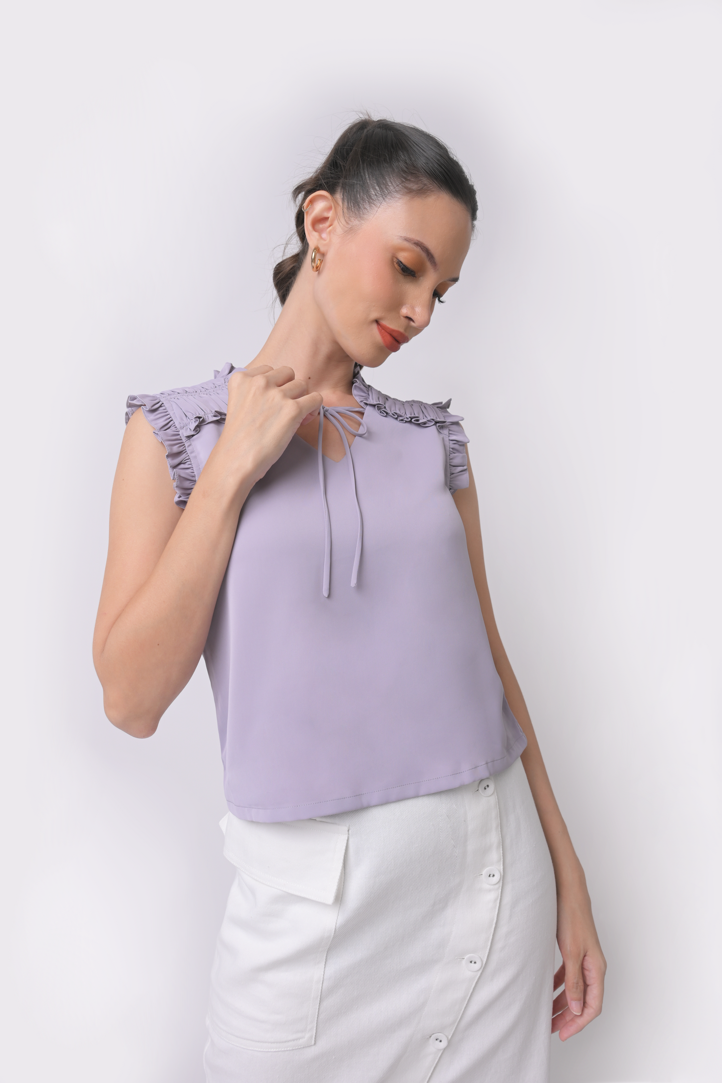 Alexa Sleeveless SCS Top (Lilac)