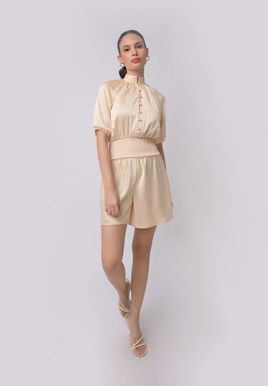Alonzo Playsuit (Beige)