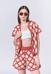 Almare Amesti Shorts (Red/Cream)