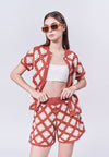 Almare Amesti Shorts (Red/Cream)