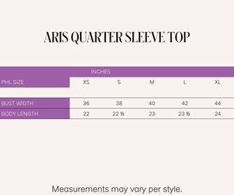 Aris Quarter Sleeve Top (Cream)