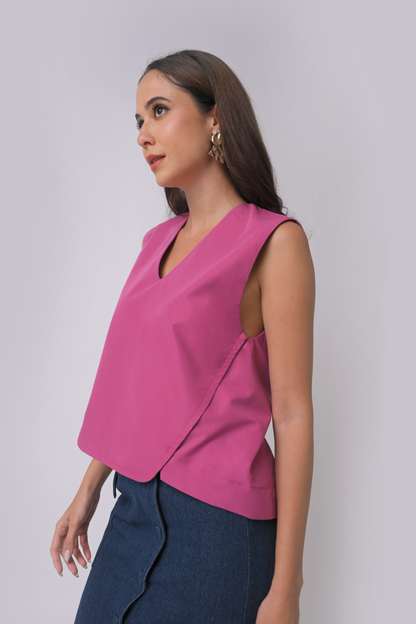 Arley Sleeveless (Scs) Top (Fuschia)