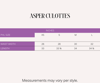 Asper Cullotes (Spot Print White)