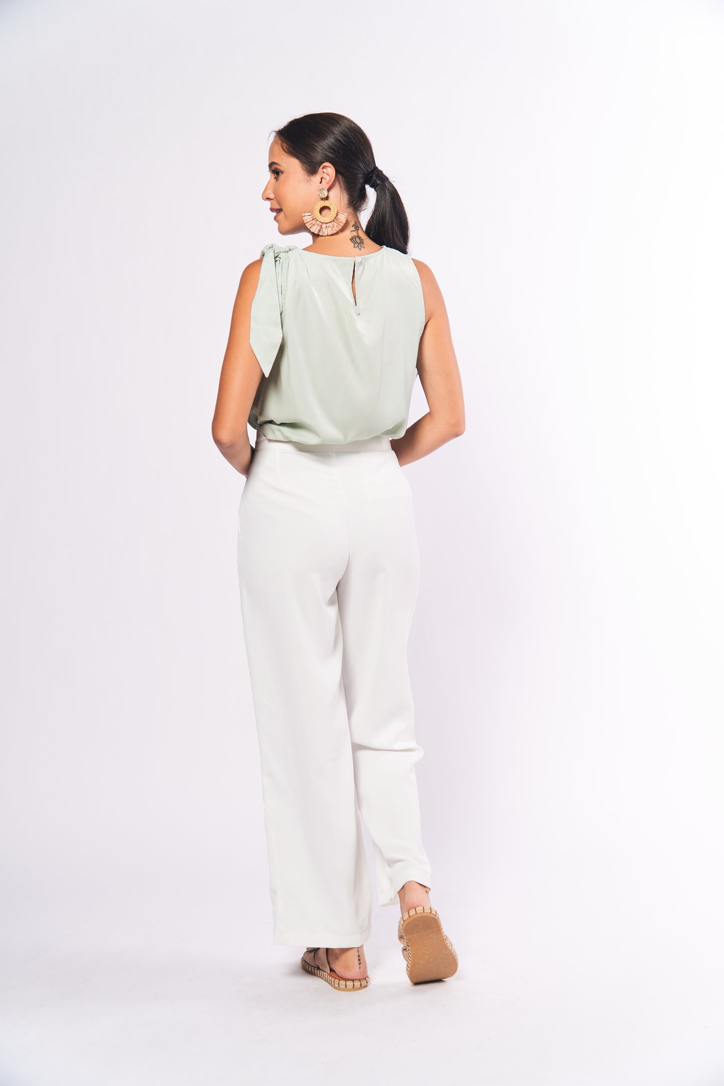 Analogous Bailie Sleeveless Top (Mint)