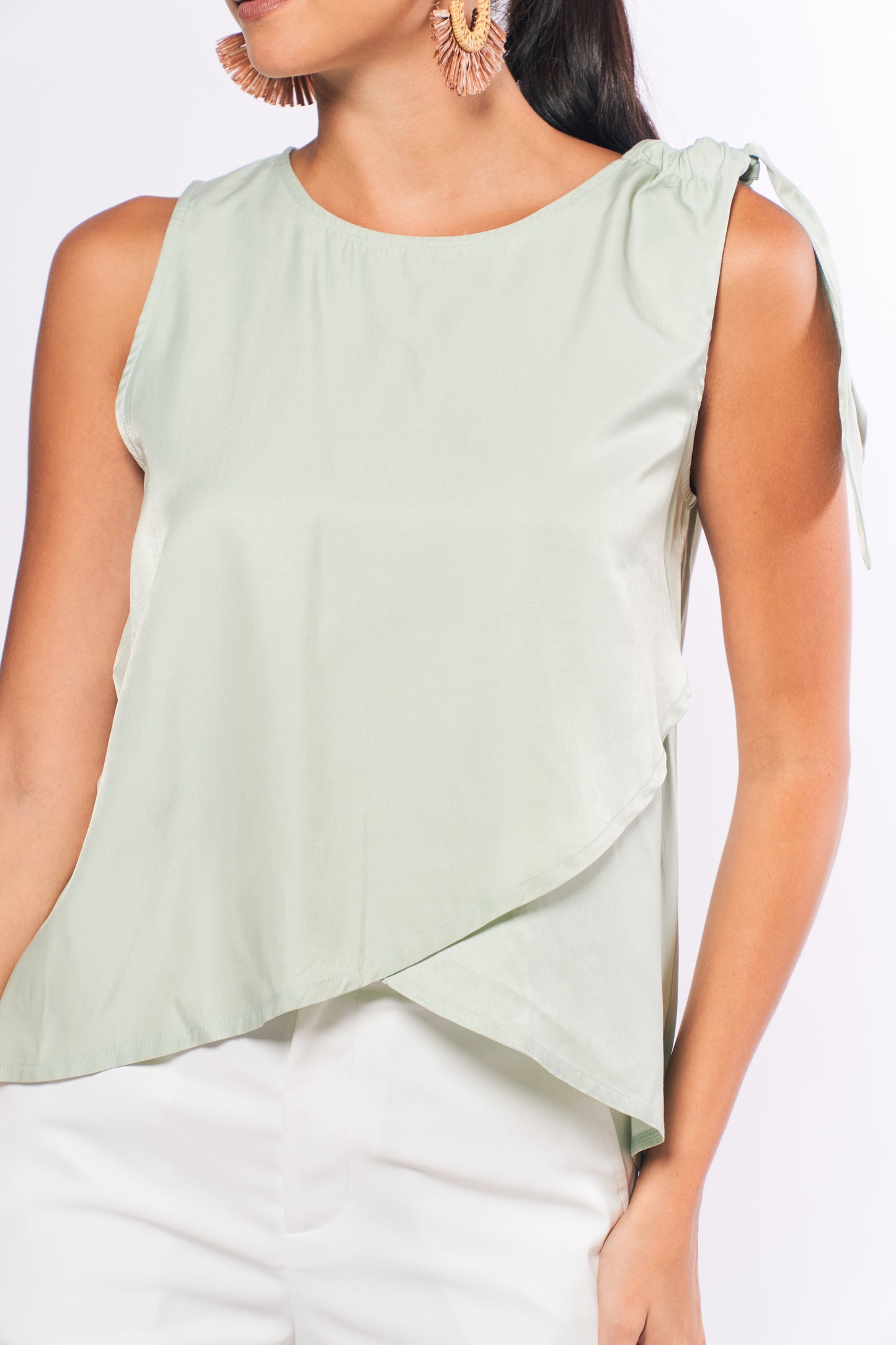 Analogous Bailie Sleeveless Top (Mint)