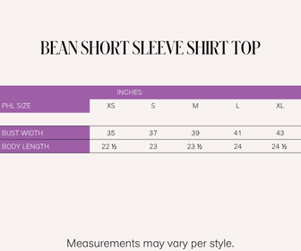Bean Short Sleeve Shirt Top (White)