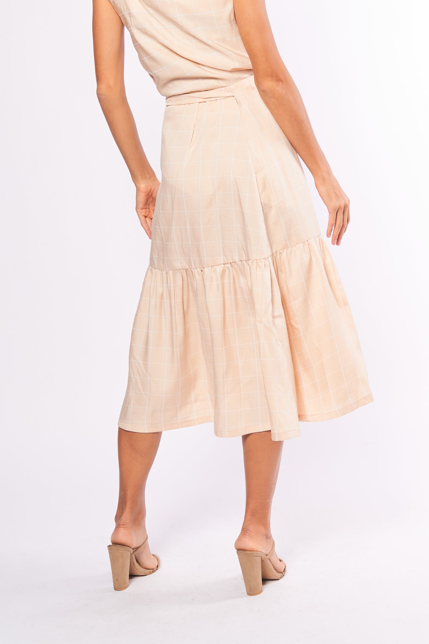 Analogous Bellah Skirt (Beige/White)