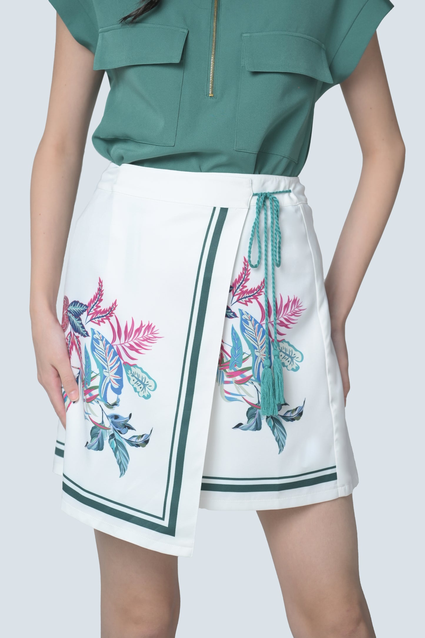 Blaise Wrap Skirt (White)