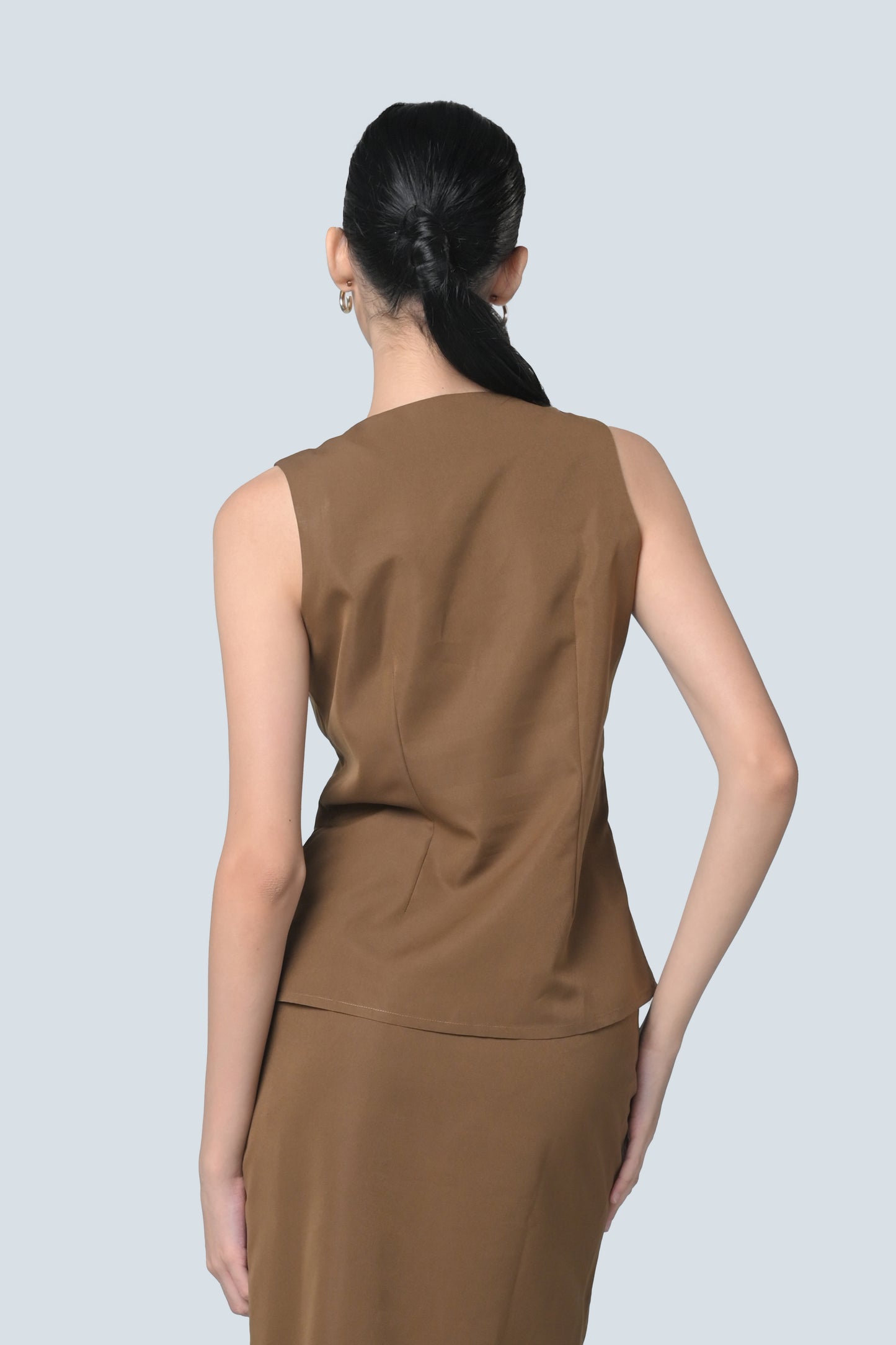 Boaz Sleeveless Top (Brown)