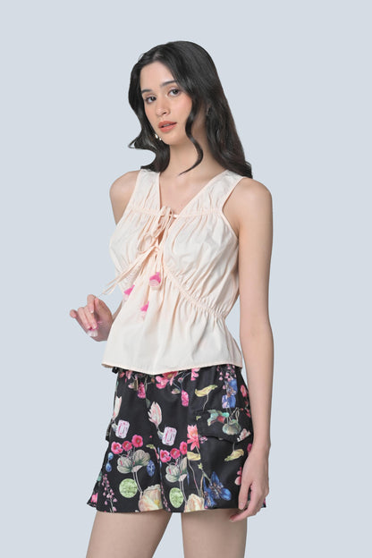 Brinn Sleeveless Top (Blush)