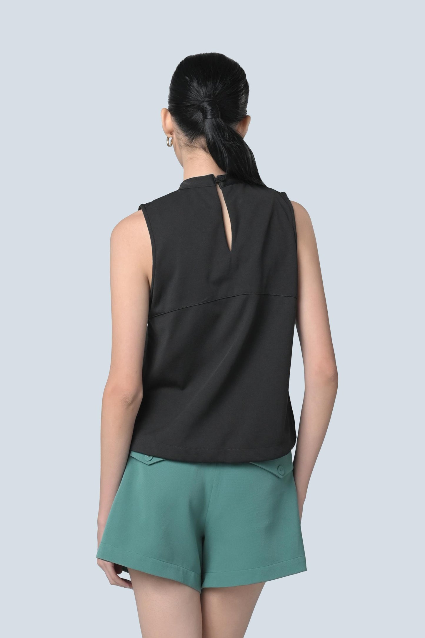 Bryce Sleeveless Top (Black)