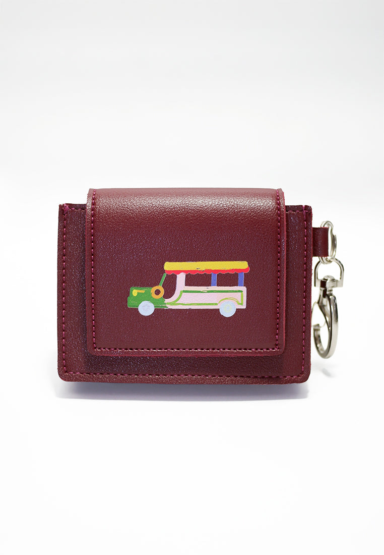 Plains & Prints × Pete Rich Card Wallet (Burgundy)