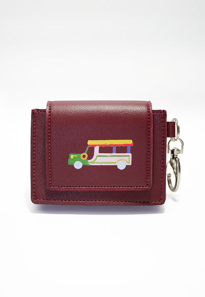 Plains & Prints × Pete Rich Card Wallet (Burgundy)