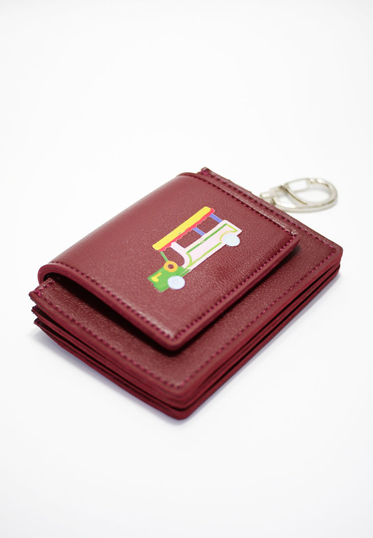 Plains & Prints × Pete Rich Card Wallet (Burgundy)