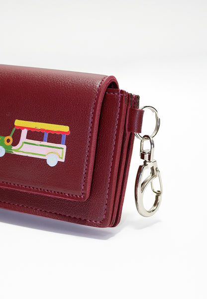 Plains & Prints × Pete Rich Card Wallet (Burgundy)