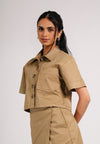 Catacum Short Sleeve Top (Khaki)
