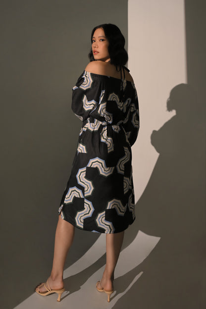 Chance Quarter Sleeve Dress (Multi)