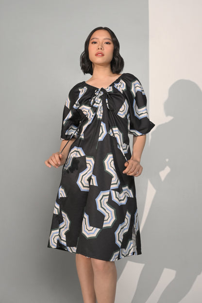 Chance Quarter Sleeve Dress (Multi)