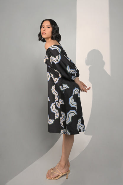 Chance Quarter Sleeve Dress (Multi)