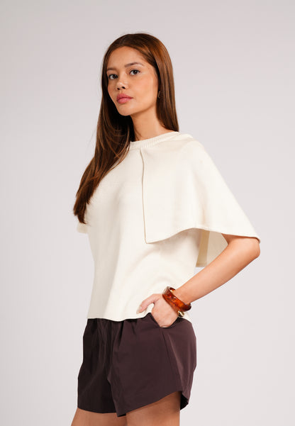 Cielo Short Sleeve Top (Offwhite)