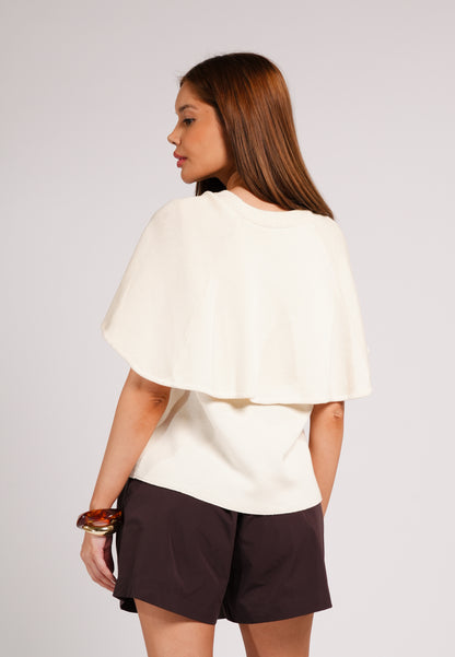 Cielo Short Sleeve Top (Offwhite)