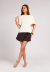 Cielo Short Sleeve Top (Offwhite)