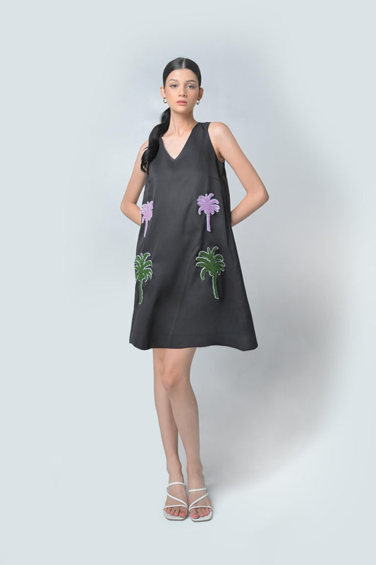 Brise Sleeveless Dress (Black)