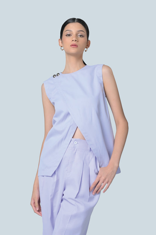 Bowlyn Sleeveless Top (Lilac)