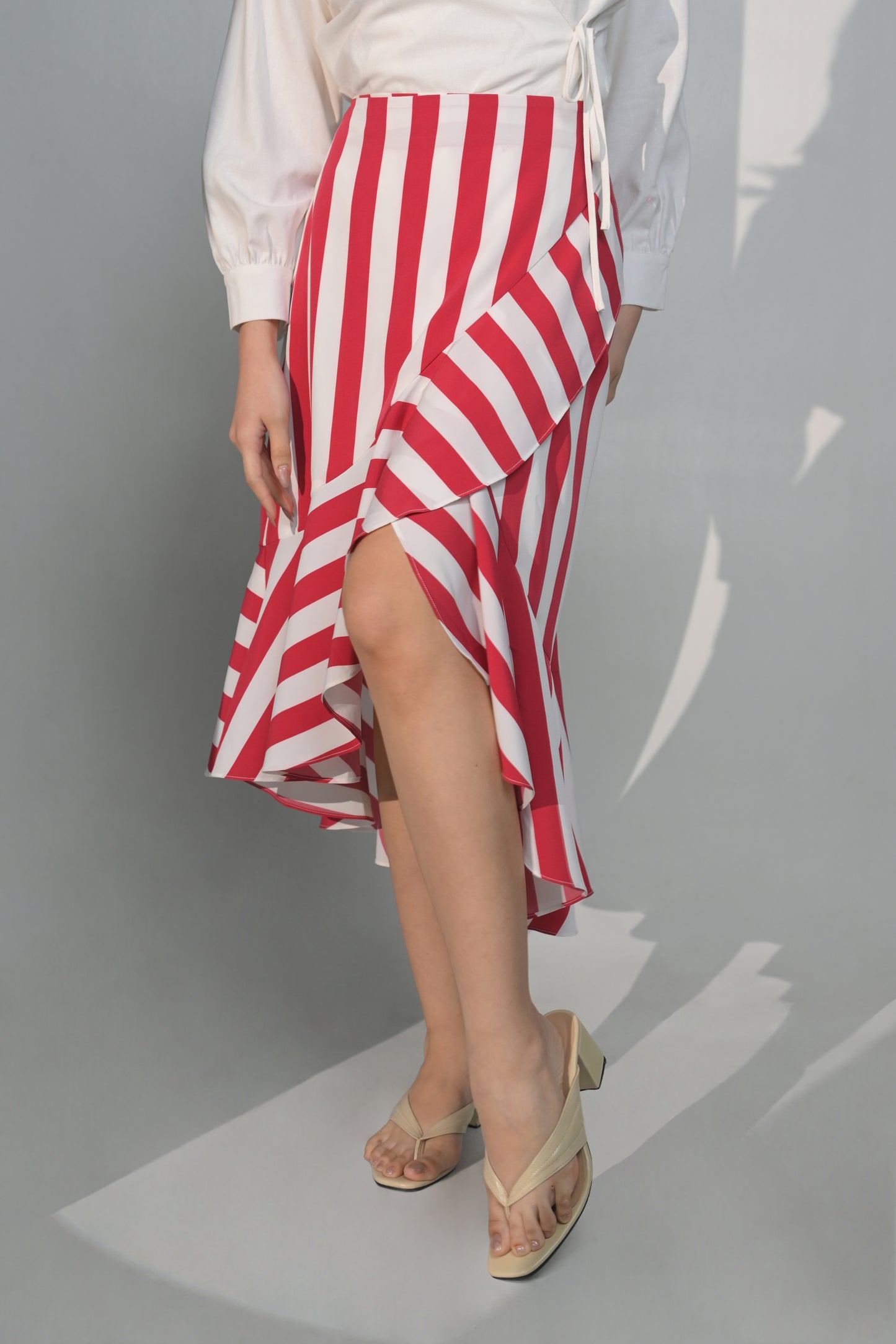 Cillian Skirt (Red/White)