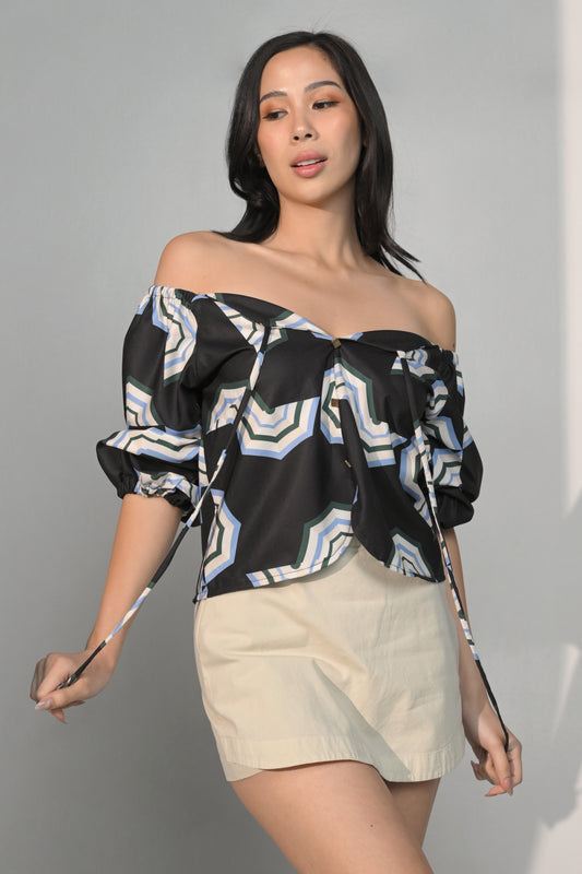 Chance Quarter Sleeve Top (Multi)