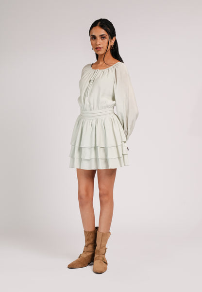 Cozton Long Sleeve Playsuit (Mint)