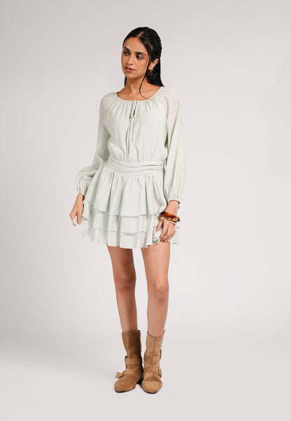 Cozton Long Sleeve Playsuit (Mint)