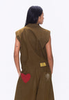 Plains & Prints x Randolf Cupid Sleeveless Vest Top (Brown)