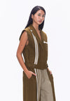 Plains & Prints x Randolf Cupid Sleeveless Vest Top (Brown)
