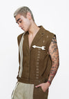 Plains & Prints x Randolf Cupid Sleeveless Vest Top (Brown)