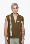 Plains & Prints x Randolf Cupid Sleeveless Vest Top (Brown)