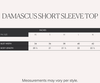 Raf Damascus Short Sleeve Top (Black)